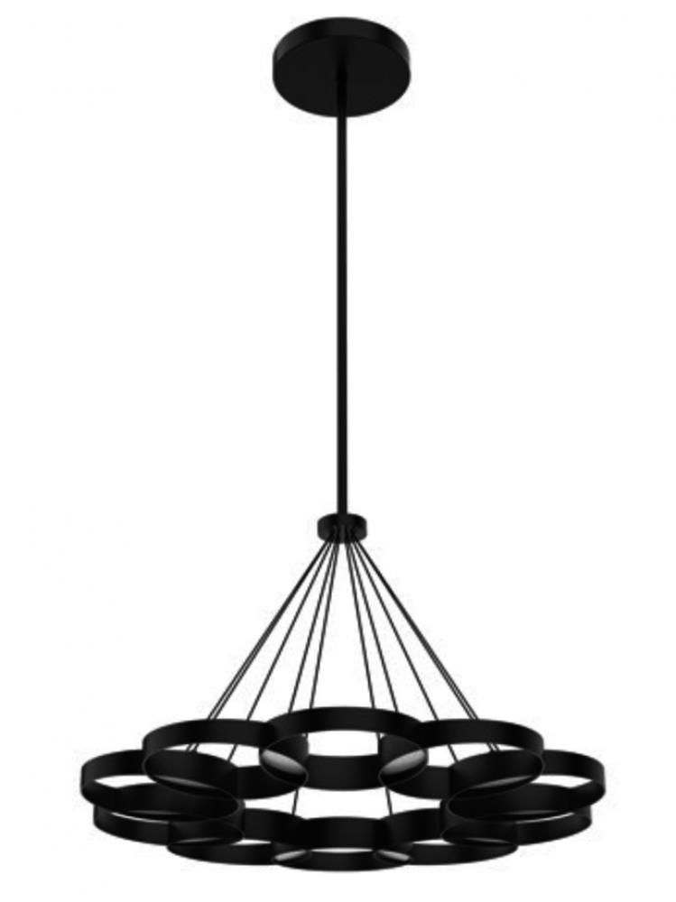 Maestro 33-in Black LED Chandeliers
